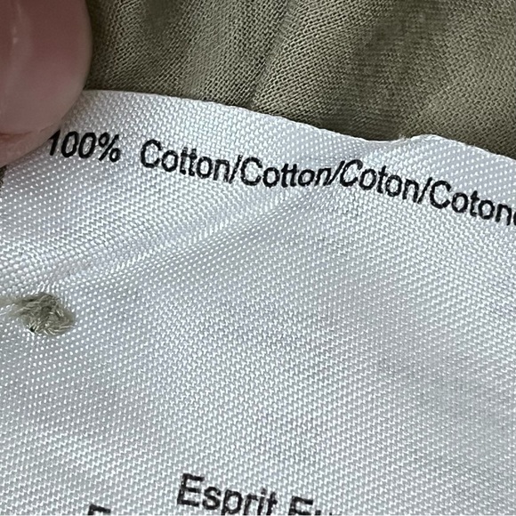 Esprit De Corp Army Green Tunic Mini Dress Sheer Utility Gorpcore Granola Girl 6 - Picture 7 of 9